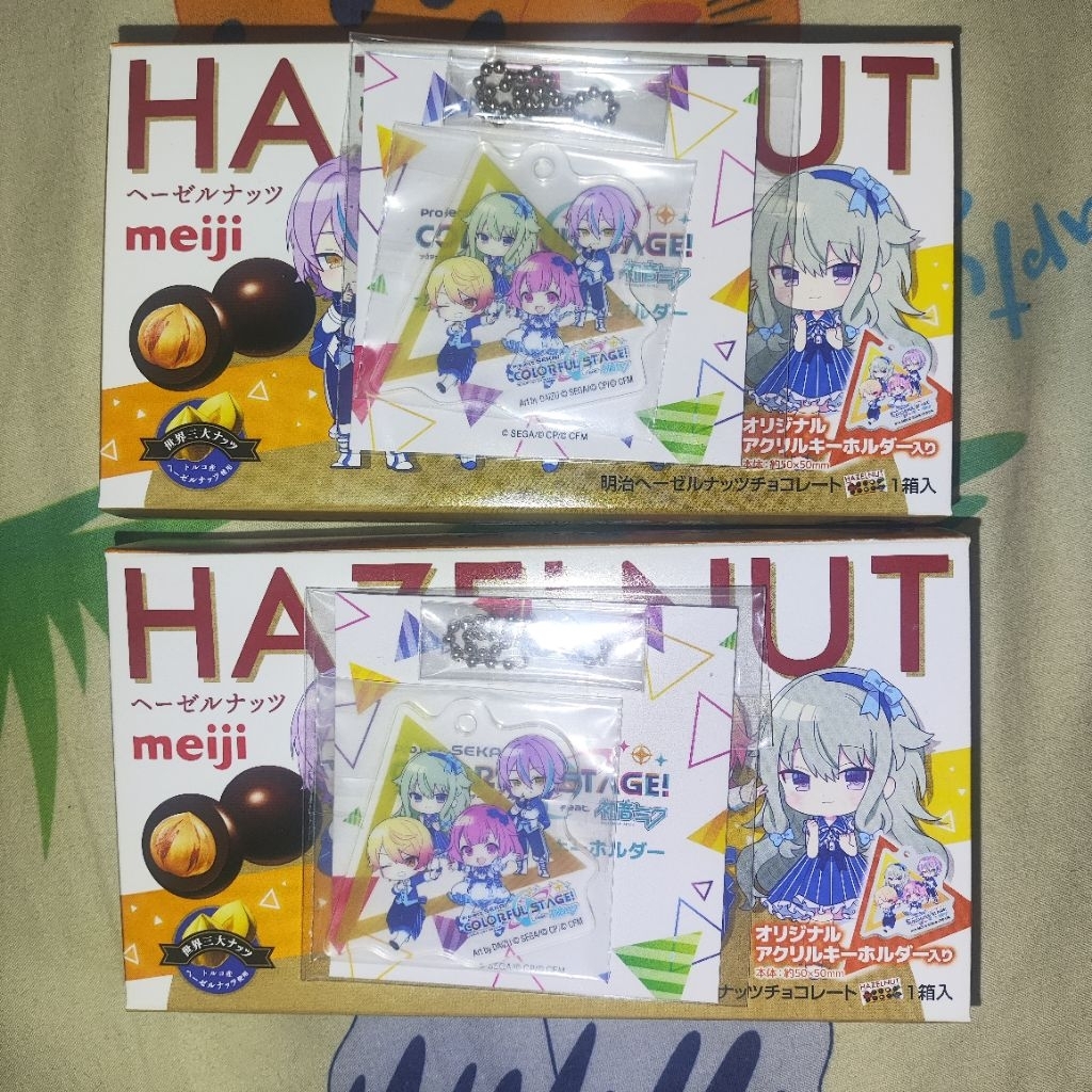 (SET OF 4) Project Sekai x Lawson Collab Wonderland x Showtime Rui Emu Tsukasa Nene Keychain Meiji C