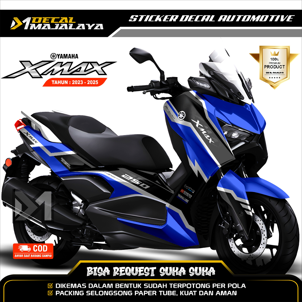 Bisa COD Decal Sticker Full Body YAMAHA XMAX 250 THN 2023/24 Livery Road Race  Desain Custom Dekal