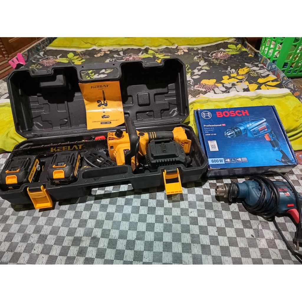 Mesin Cordless Dongceng + Mesin Bor Bosch ( SECOND)