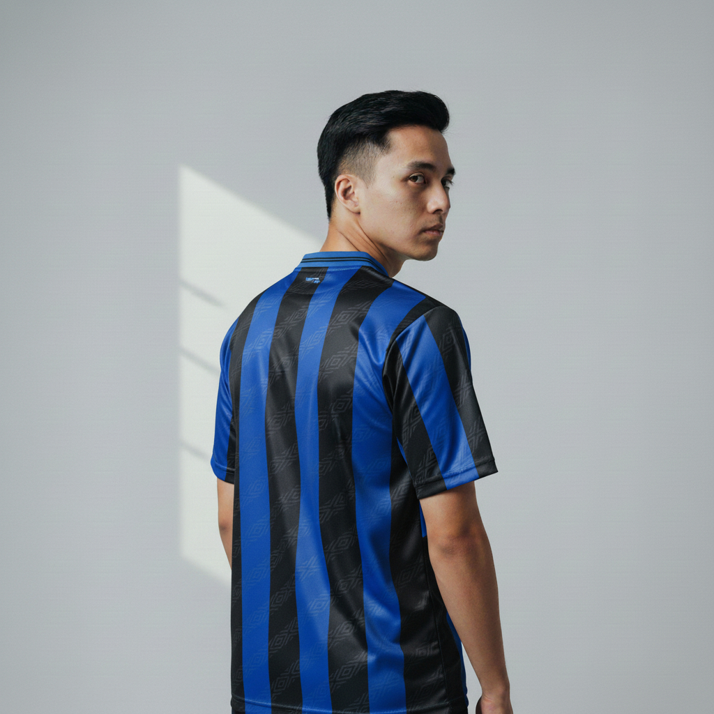 ATHLETIC SPORTWEAR - Jersey Vintage Bola Fantasy Inter Home 1995-96 Fullprinting Casual - Atasan