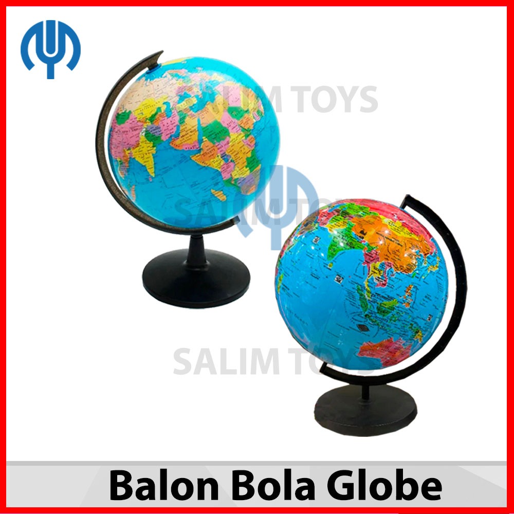 MAINAN EDUKASI BALON BOLA DUNIA GLOBE GEOGRAFIS