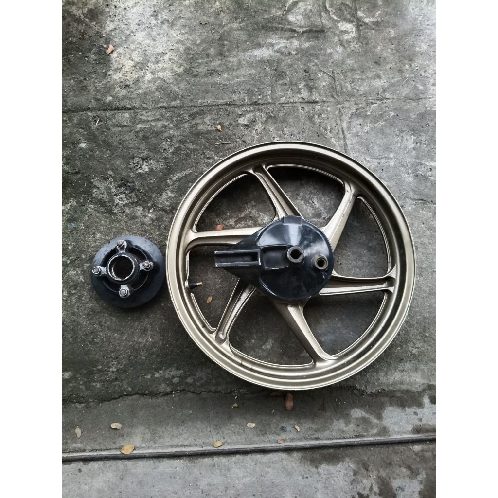 VELG BELAKANG MEGAPRO MONO/MEGAPRO NEW RING 17 ORIGINAL COPOTAN SET TINGGAL PASANG ( ORIGINAL SECOND