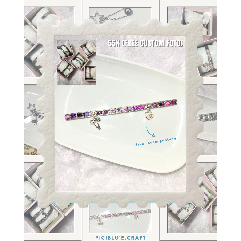 Custom Italian Bracelet murah | Paper Italian Bracelet