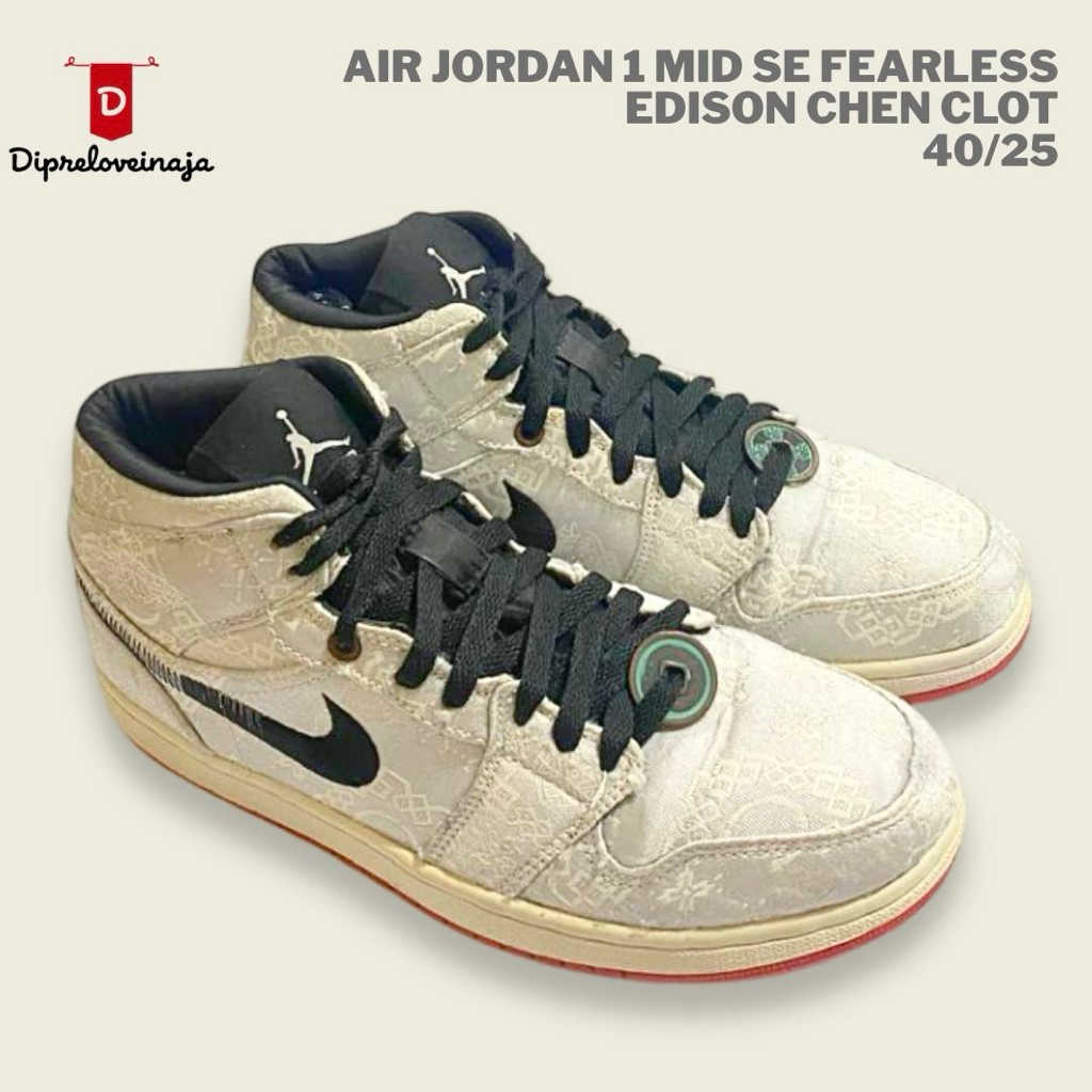AIR JORDAN 1 MID SE FEARLESS CHEN CLOT PRELOVED DPLW0304