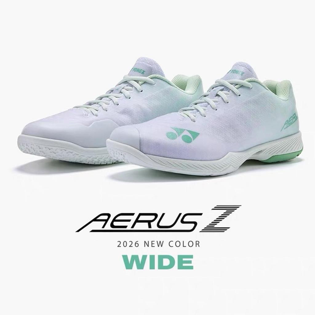 New Colour Badminton Shoes Aerus Z Wide White Green Original