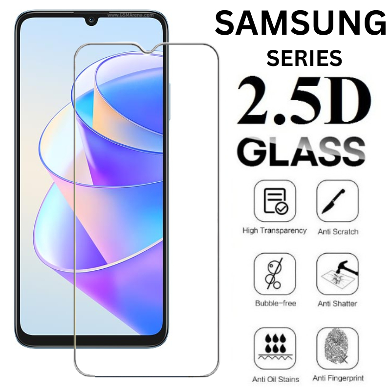 Tempered Glass Clear Samsung A35 A55 A54 A25 A24 A34 M15 A70 A52S M63 A21 A31 A8S A30 J7 J4 J8 M04 A