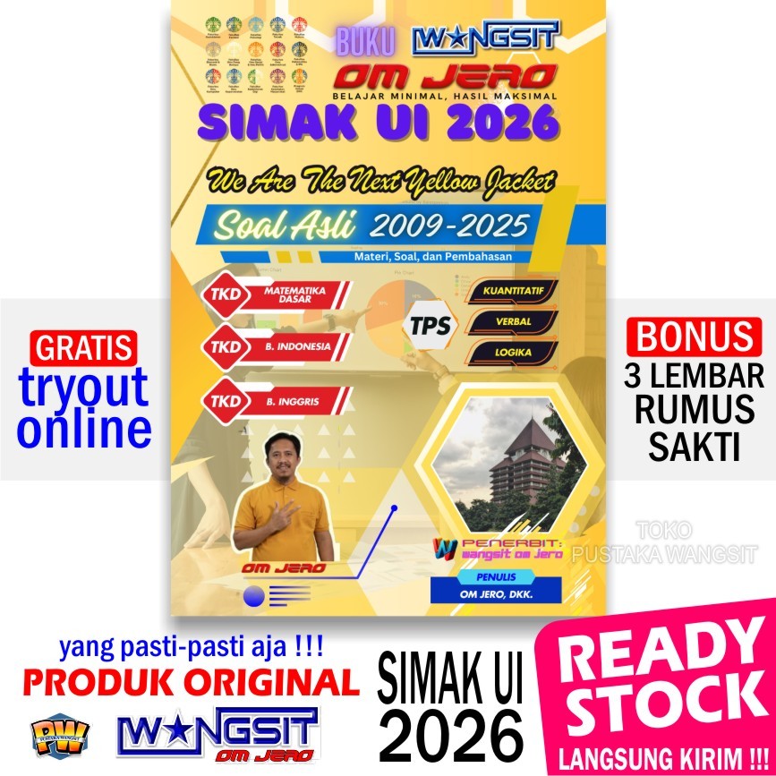 (SIMAK UI 2026) Buku Wangsit OM JERO UTBK SNBT SIMAK UI 2026