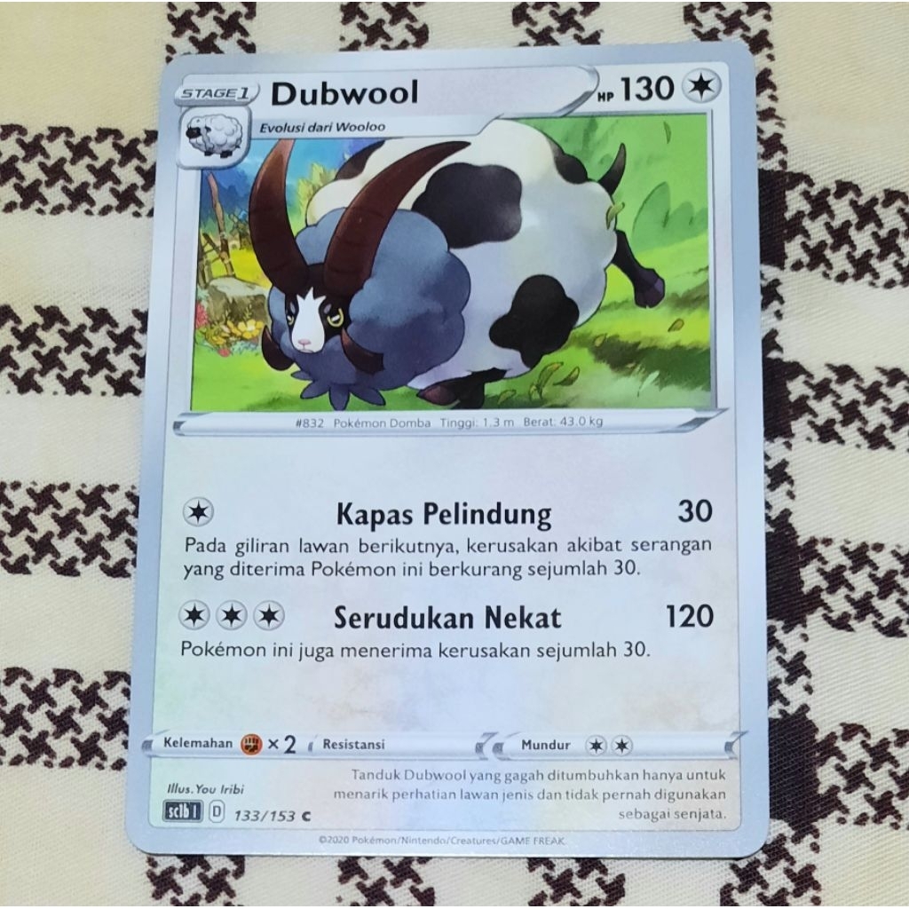 Kartu Pokemon Dubwool Sc1b bahasa indo tcg