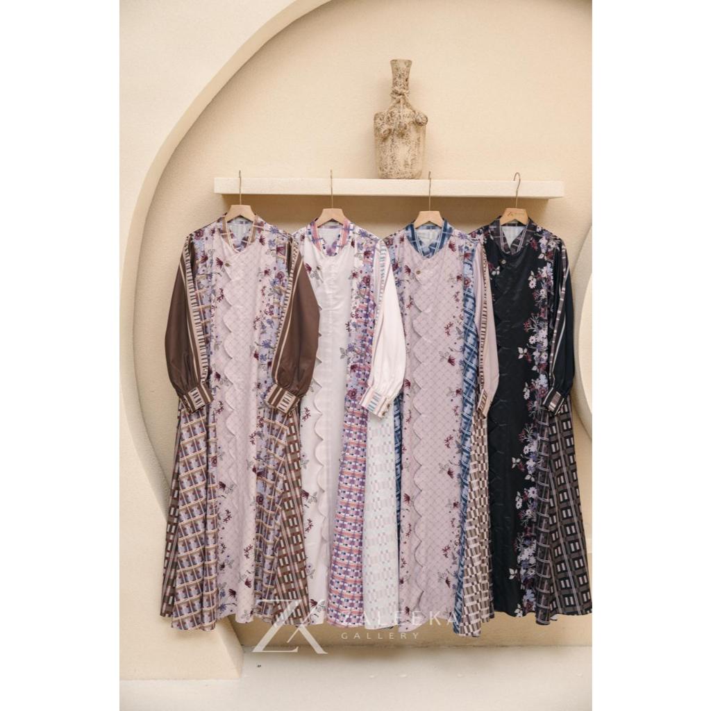 DRESS MONOGRAM ZK silk & Queen ZK Dress