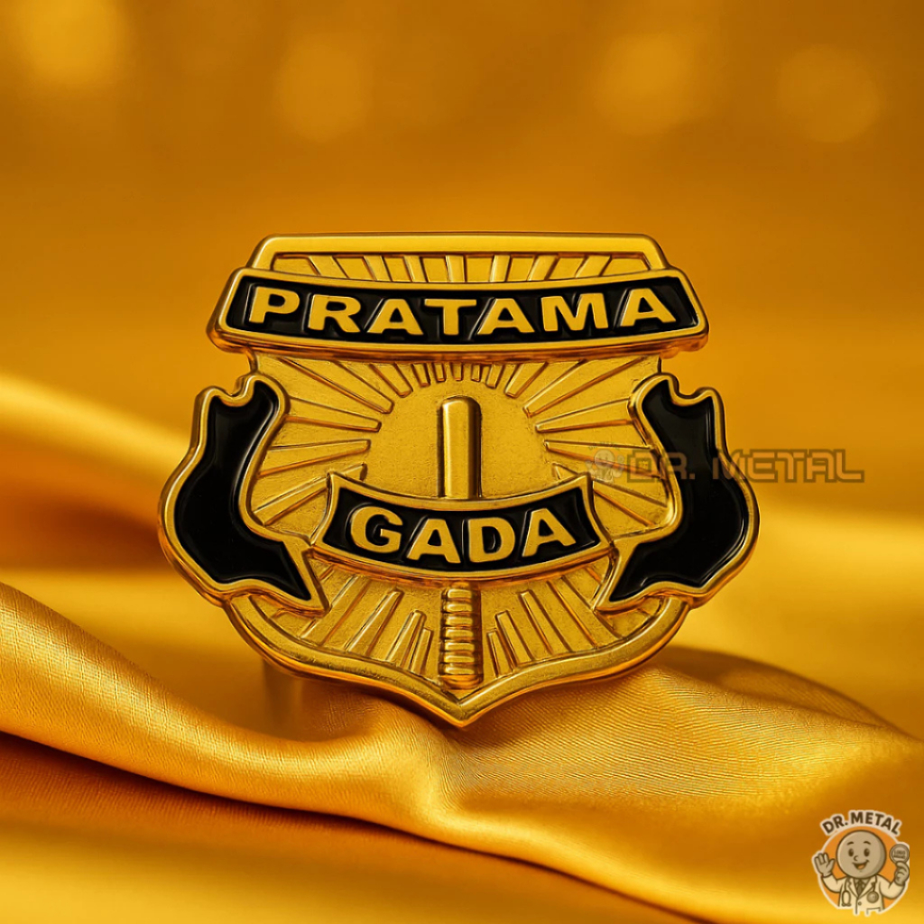 Pin Lencana SATPAM SECURITY Pin Gada Pratama Perlengkapan Anti Karat Material Premium Quality Amigo