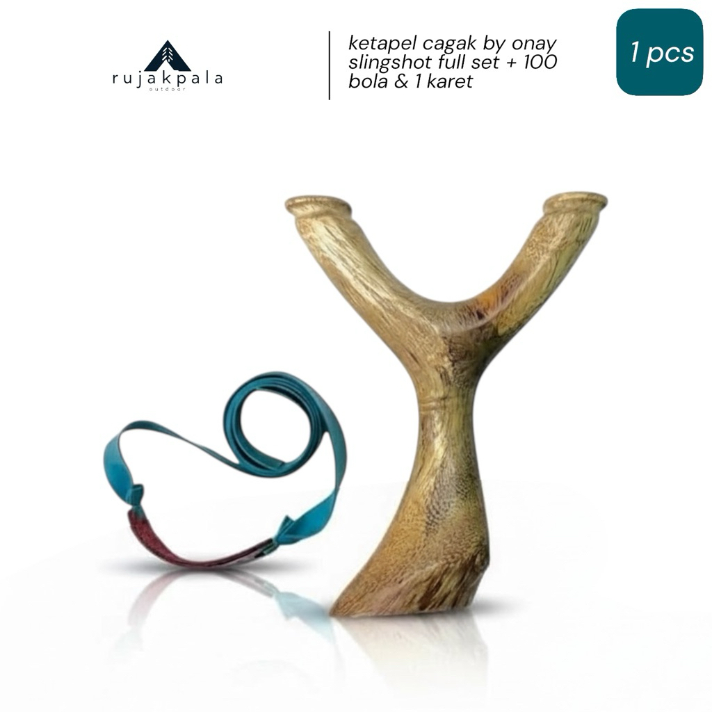 ketapel kayu cagak natural kayu johar full set by onay