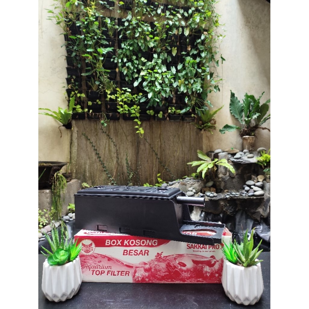 SAKKAI PRO Box Kosong Aquarium Top Filter | Box Kosong Mini Sedang Besar Jumbo untuk Filter Aquarium