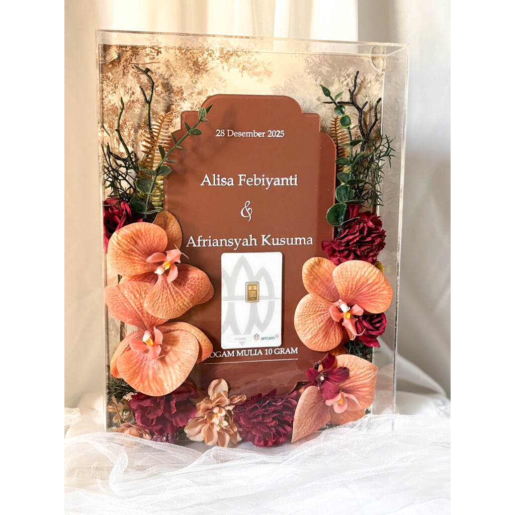 Mahar Akrilik | Mahar Aruni | Mahar Murah | Mahar Nikah | Mahar Antam | Pigura Mahar| Frame akrilik