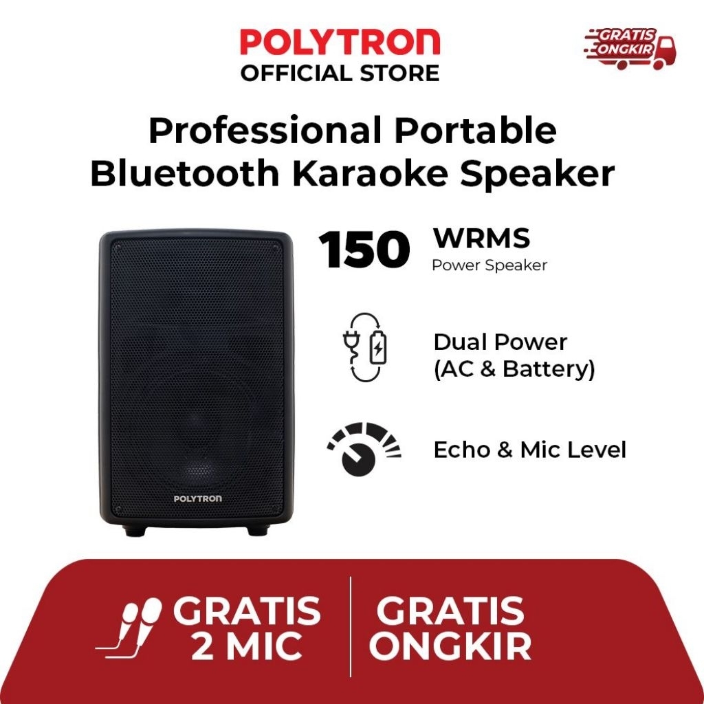 SPEAKER ACTIVE AKTIF POLYTRON BLUETOOTH PAS PRO PRO8F3 PASPRO 8F3 2 WAY SYSTEM 3 BAND TONE CONTROL F