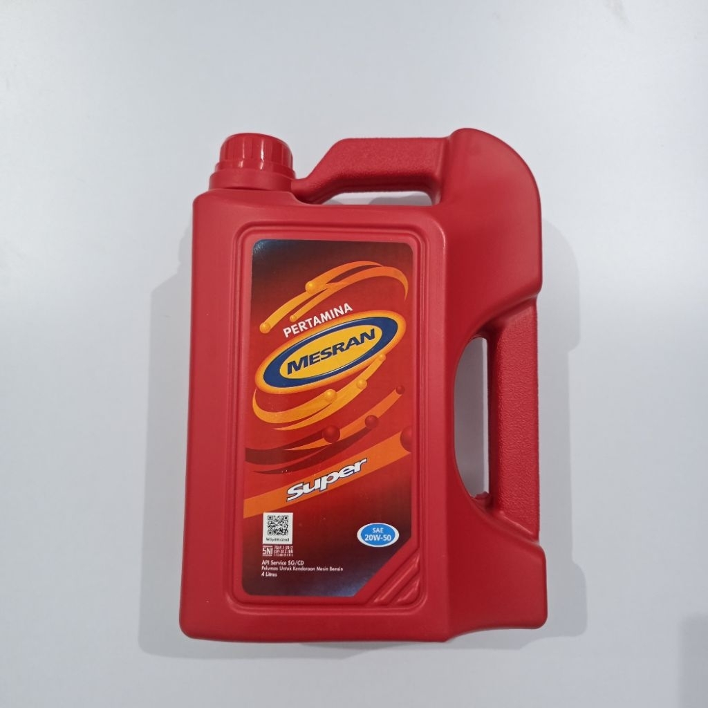 OLI PERTAMINA MESRAN SUPER 20w50 4 LITER PERTAMINA ENGINE OIL MESIN MESRAN SUPER 4000ml