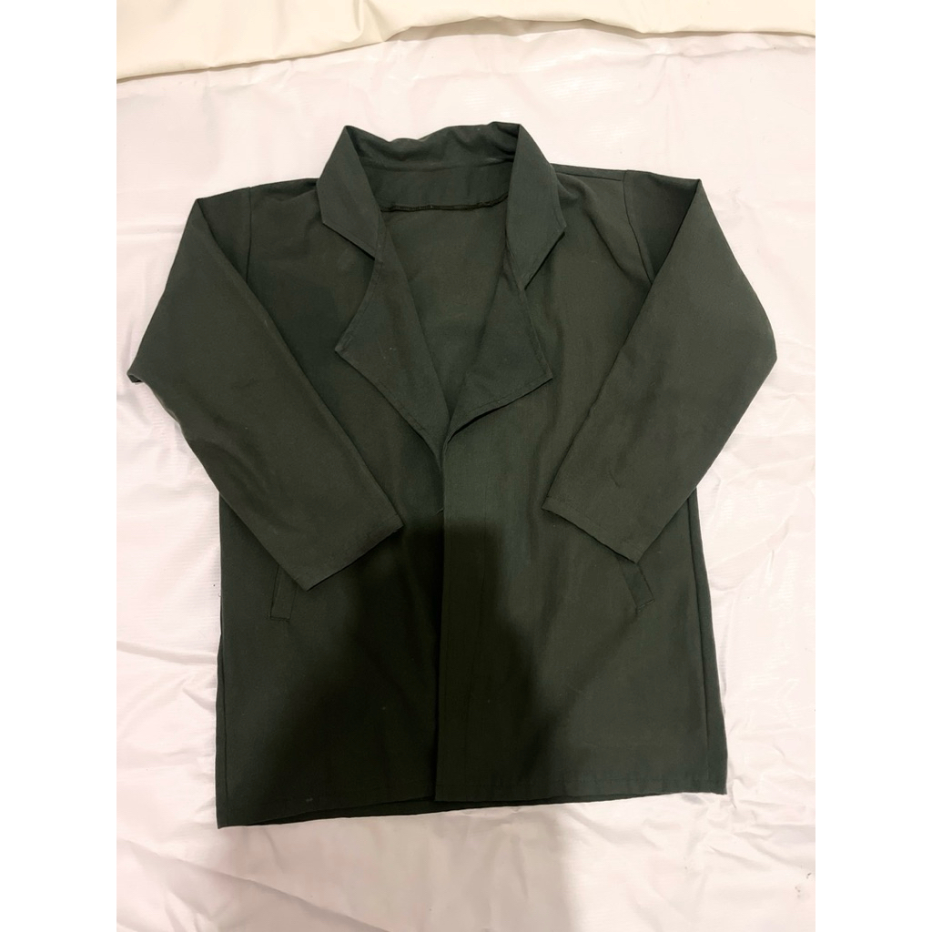 Preloved blazer hijau army | pakaian kerja wanita