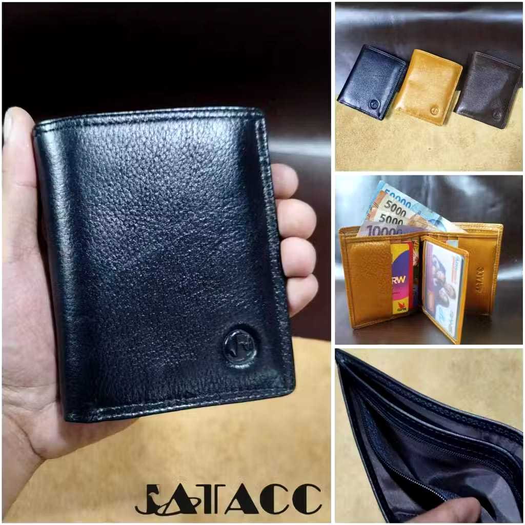 Dompet Pria Kulit Sapi Asli / Dompet Lipat Cowok kulit asli / Dompet pria Lembut Kulit Asli / mini