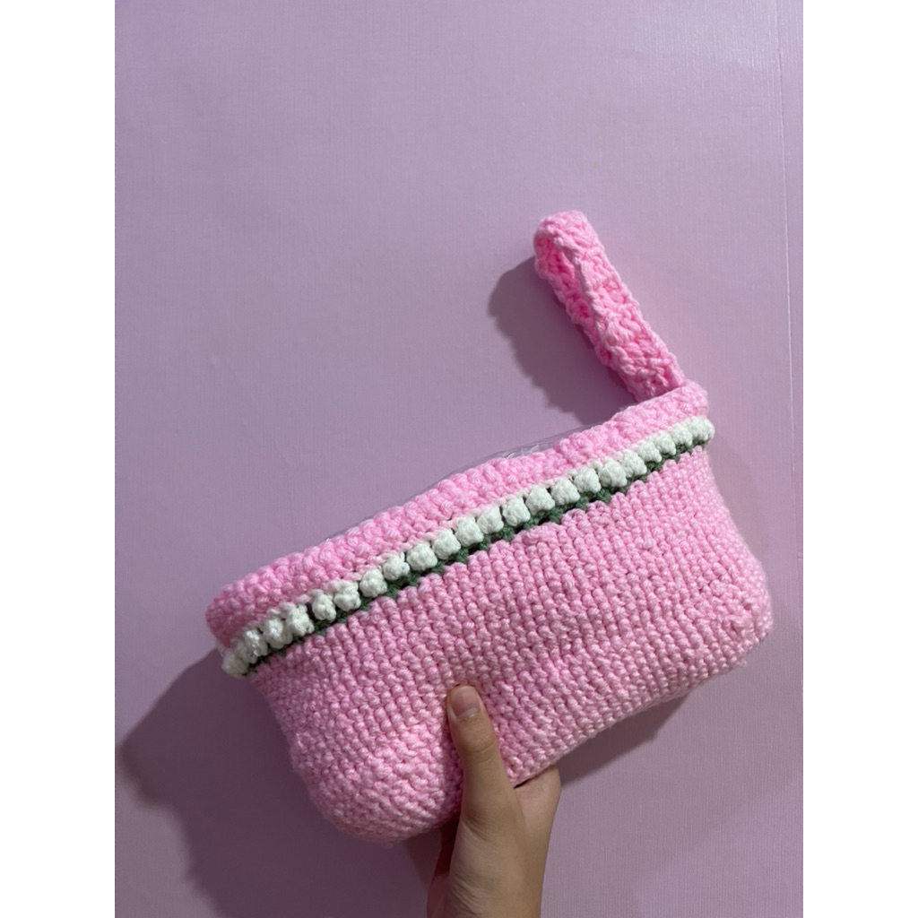 CROCHED pouch make up / tas make up rajut / tas rajut