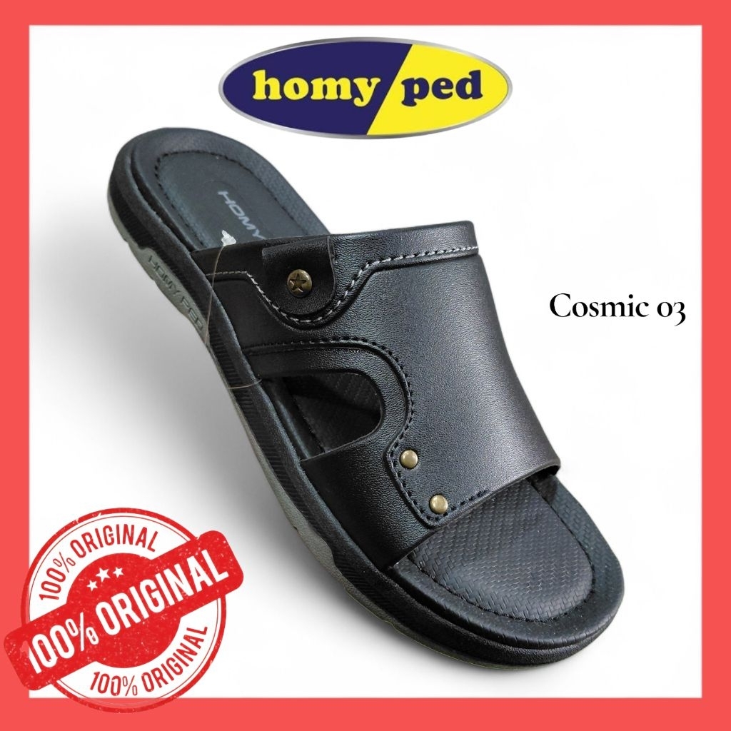 Sandal Homyped Cosmic 03 Hitam Sandal Slop Pria