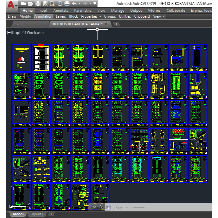 Kumpulan Gambar Rumah format dwg ( 171 file autocad )