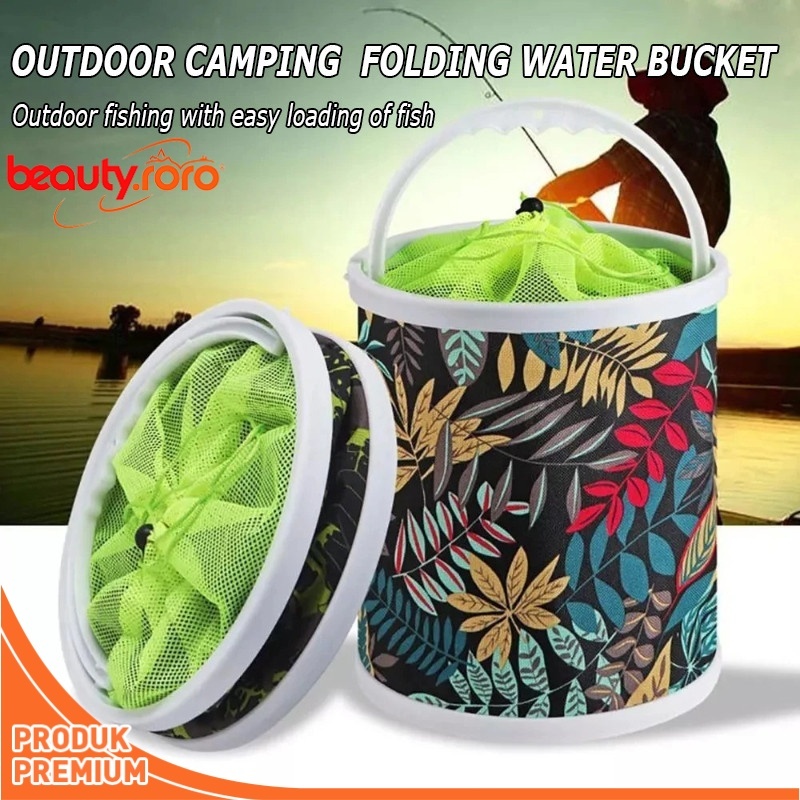 Wadah Penangkapan Ikan Tahan Air Lipat Ember Pancing Ember Pancing Ember Pancing Portabel