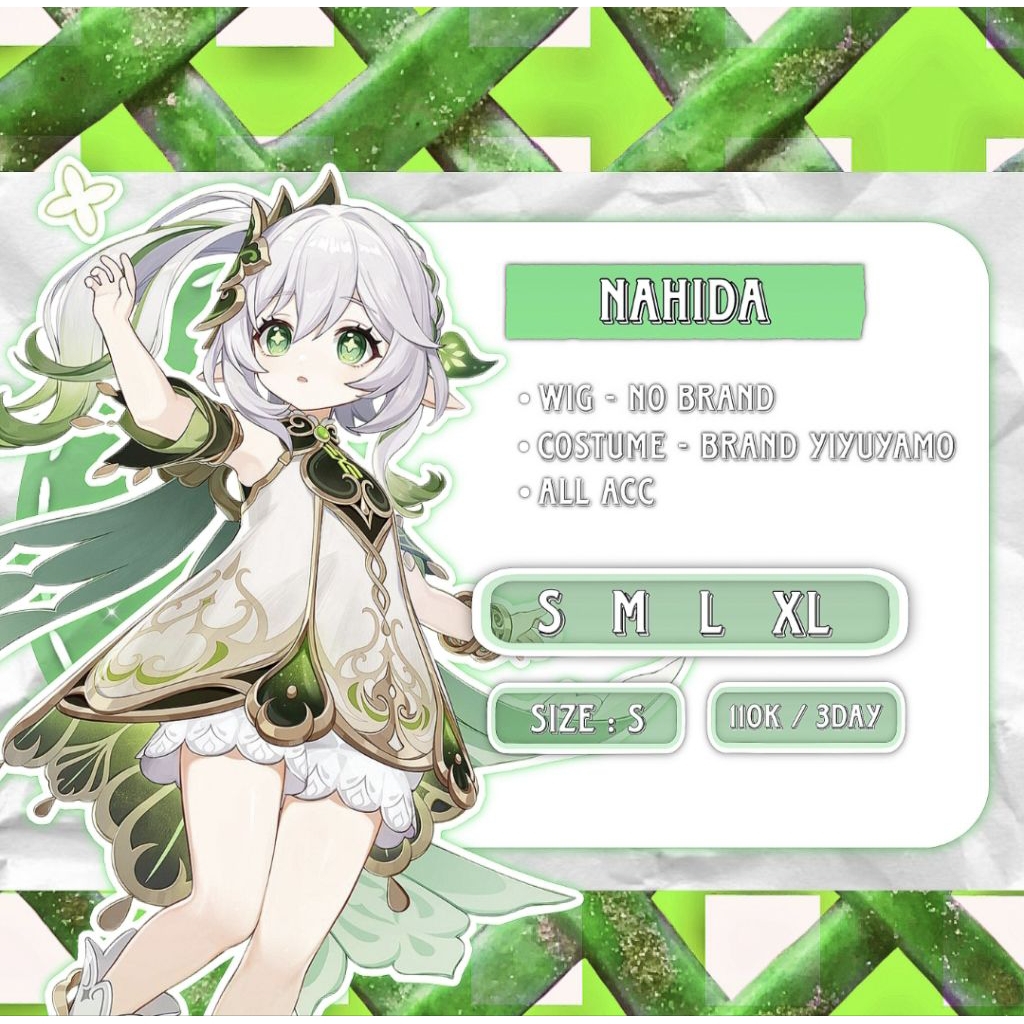 Rental Costuma Nahida