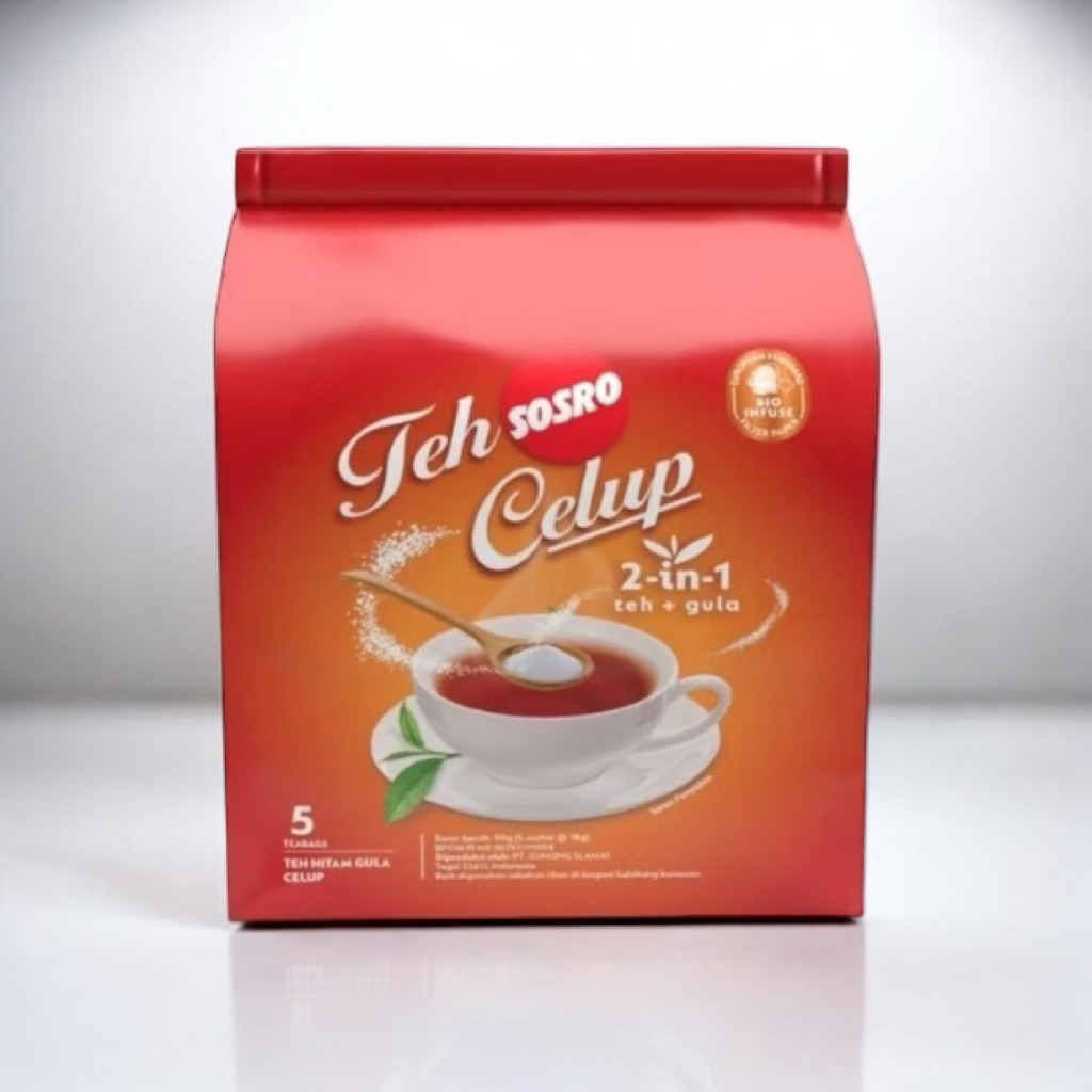 Sosro Teh Celup 2in1 Teh Plus Gula
