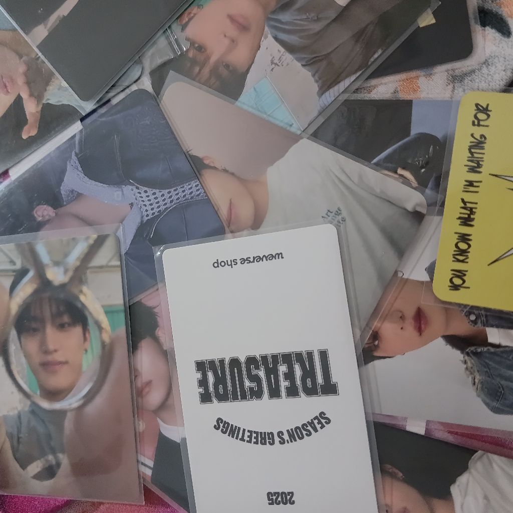 Photocard Jeongwoo Treasure - pc jeongwoo (wonderwall, QQ star, Hello, reboot, YGs c, welcoming coll