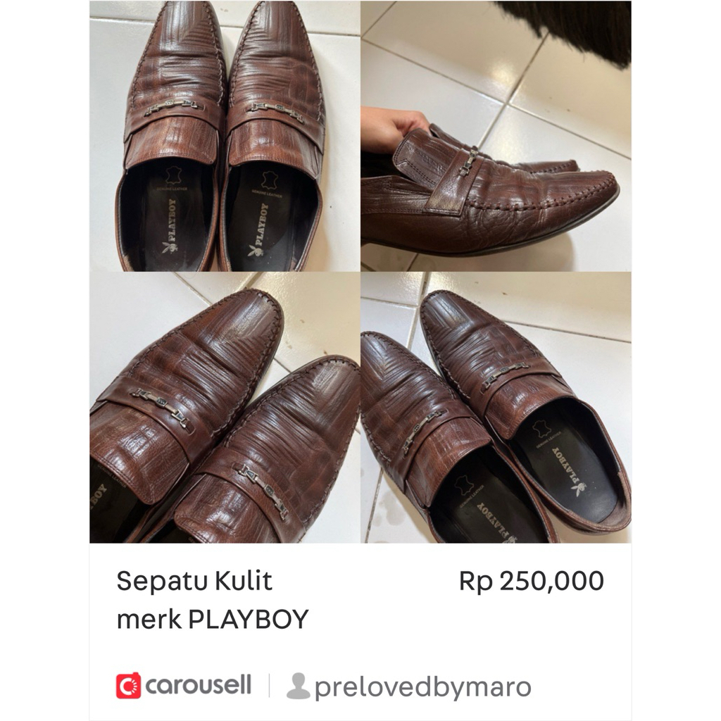 preloved sepatu pria PLAYBOY