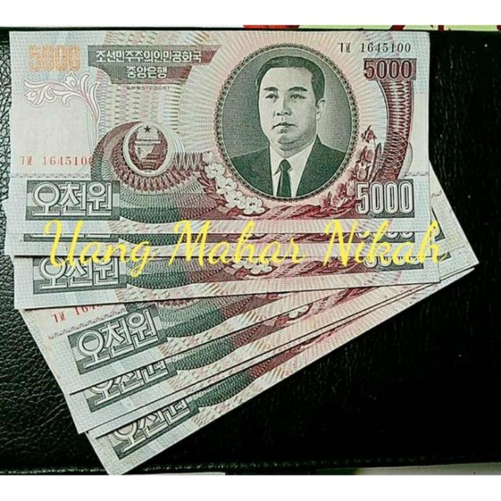 Uang Kuno 5000 Won Korea Utara