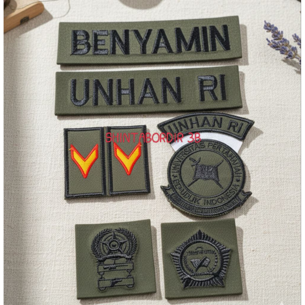 Patch Bordir Atribut Unhan ( Biasa Tidak Timbul ) Fulset