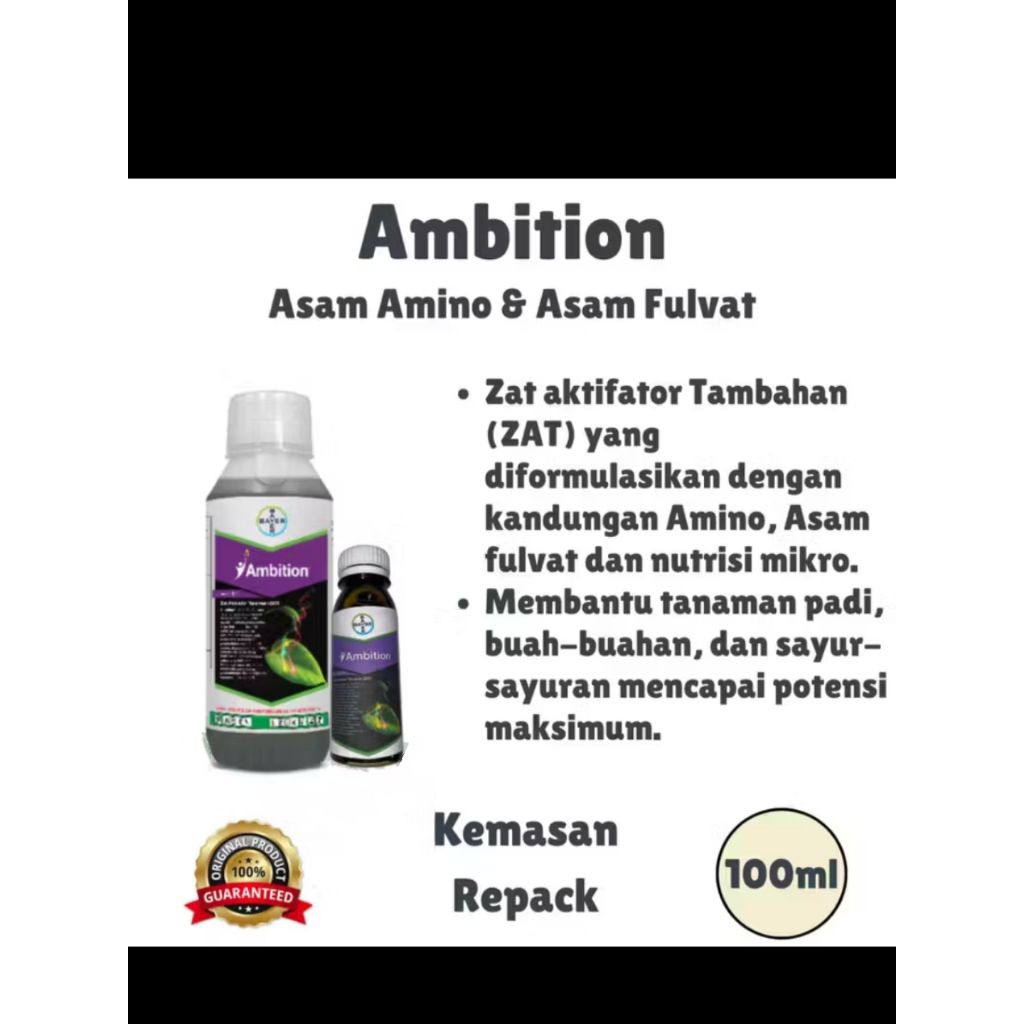 AMBITION Zat aktivator tanaman 100ml REPACK Ambition Bayer Bisa Cod