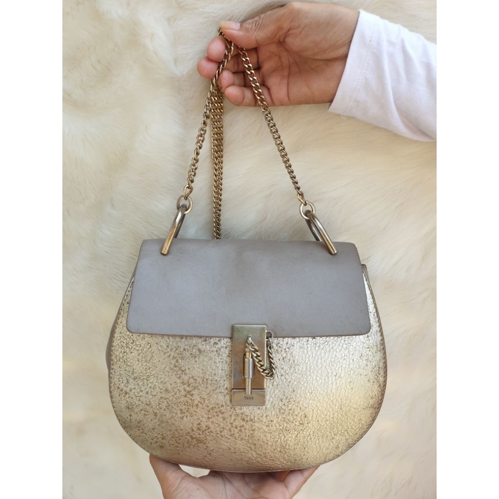 Tas Chloe Sling Bag Kulit Asli Tali Rantai