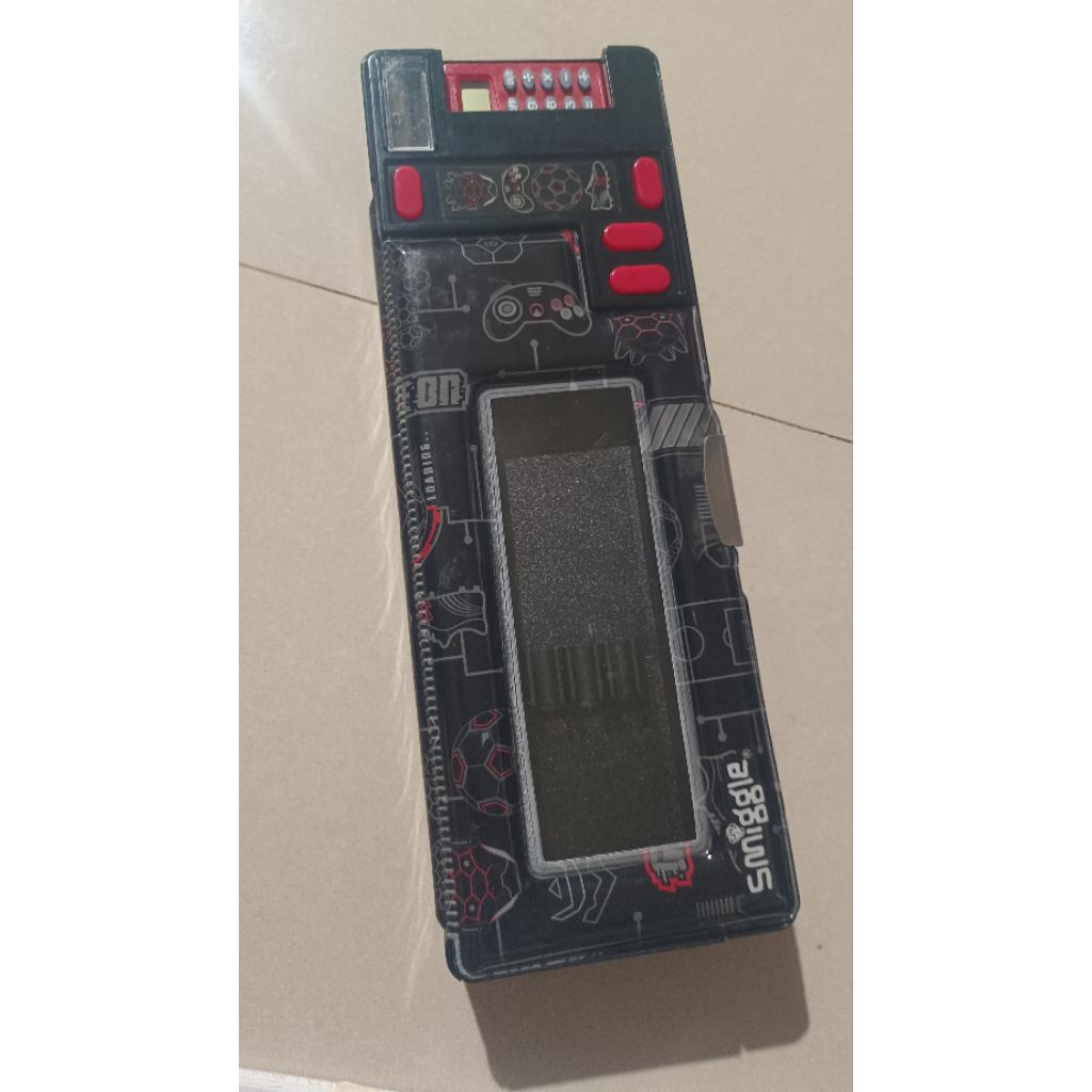 tempat pensil smiggle black ori