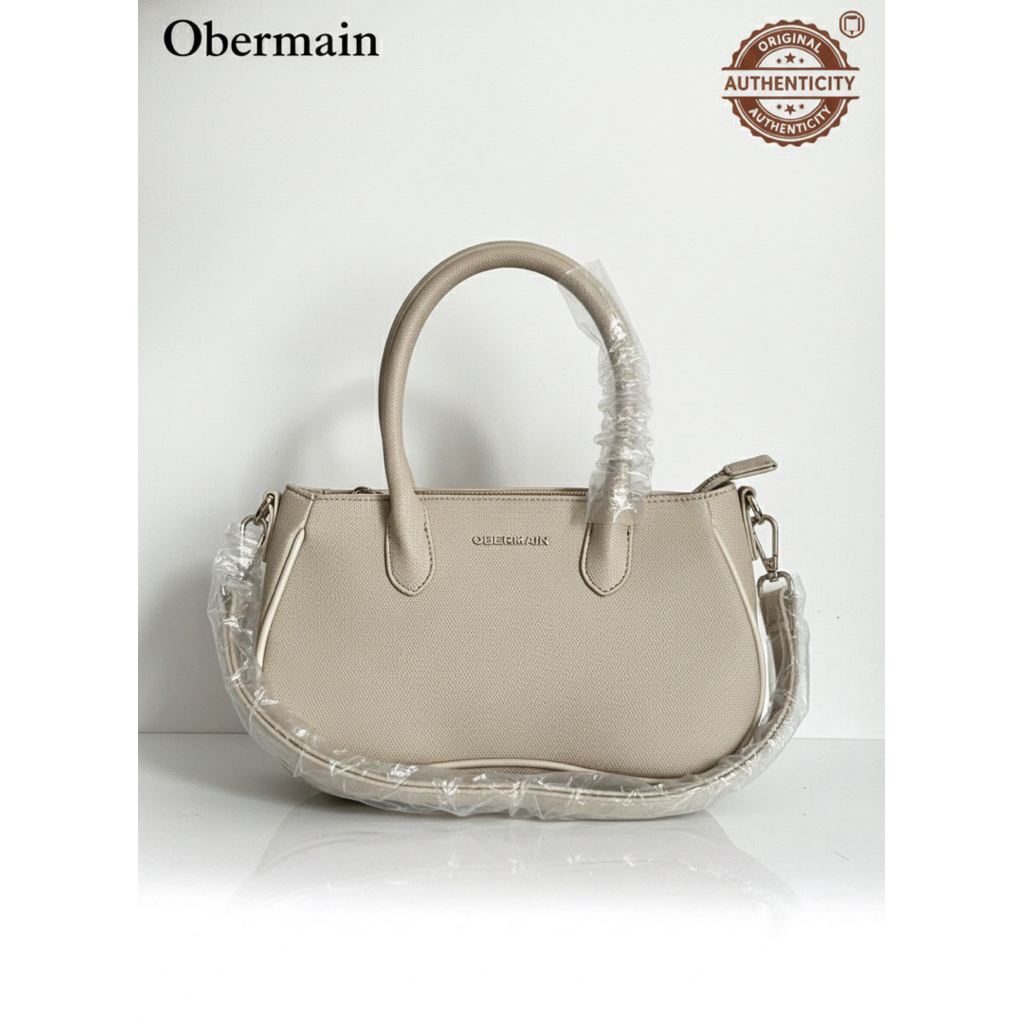 NEW Tas Wanita Obermain Diana Top Handle in Beige Tas Jinjing Wanita Sling Bag Tas Selempang Wanita 