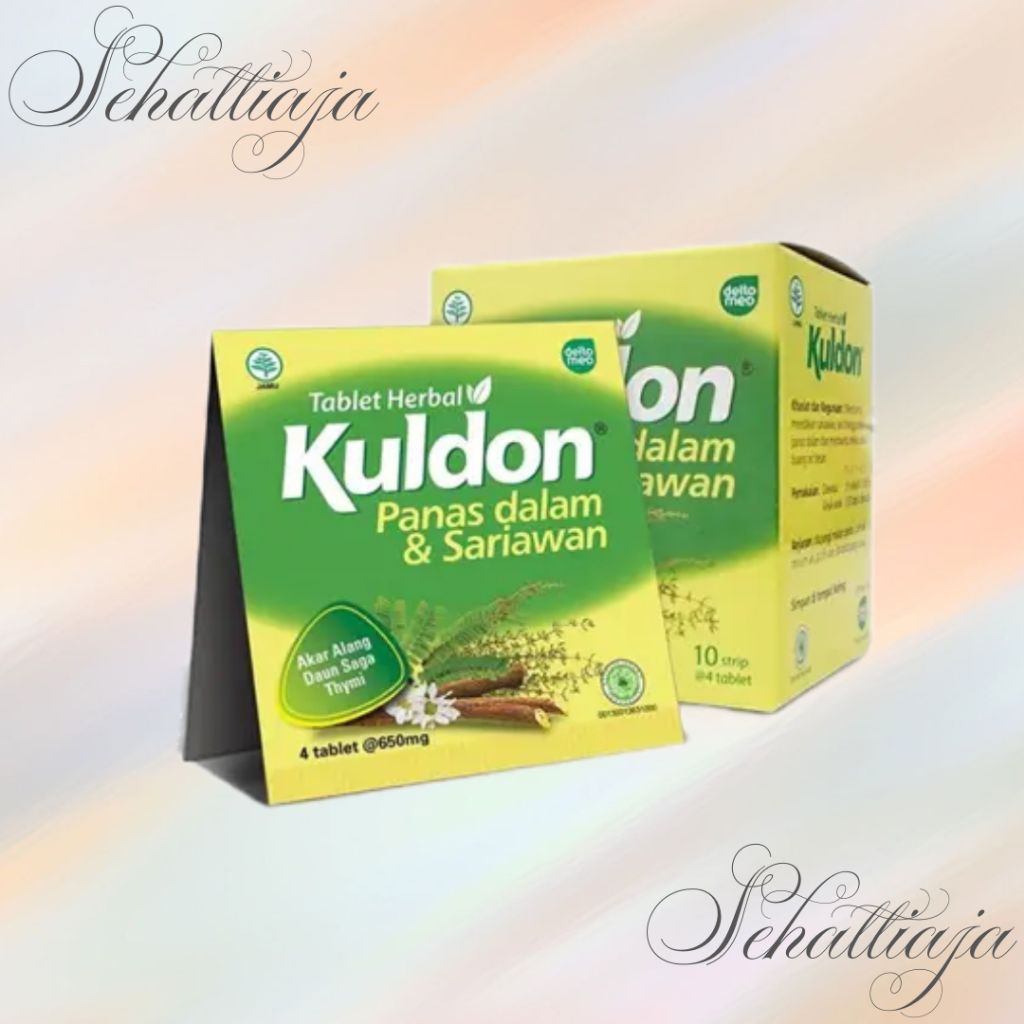 Kuldon Obat Sariawan Herbal 1 Strip isi 4 Tablet Obat Sariawan