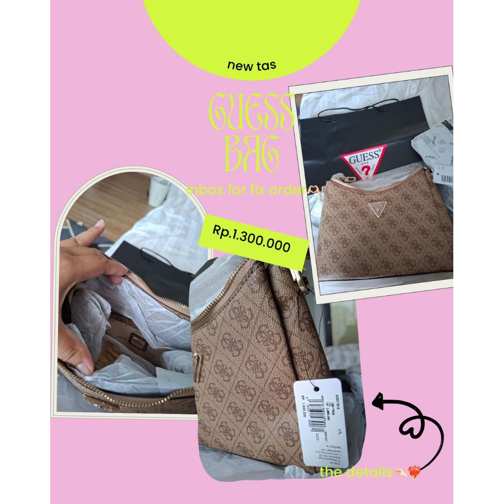 TAS BRANDED GUESS NEW// TAS GUESS CANTIK/TAS CANTIK WANITA/GUESS ORIGINAL// SHOULDER BAG GUESS