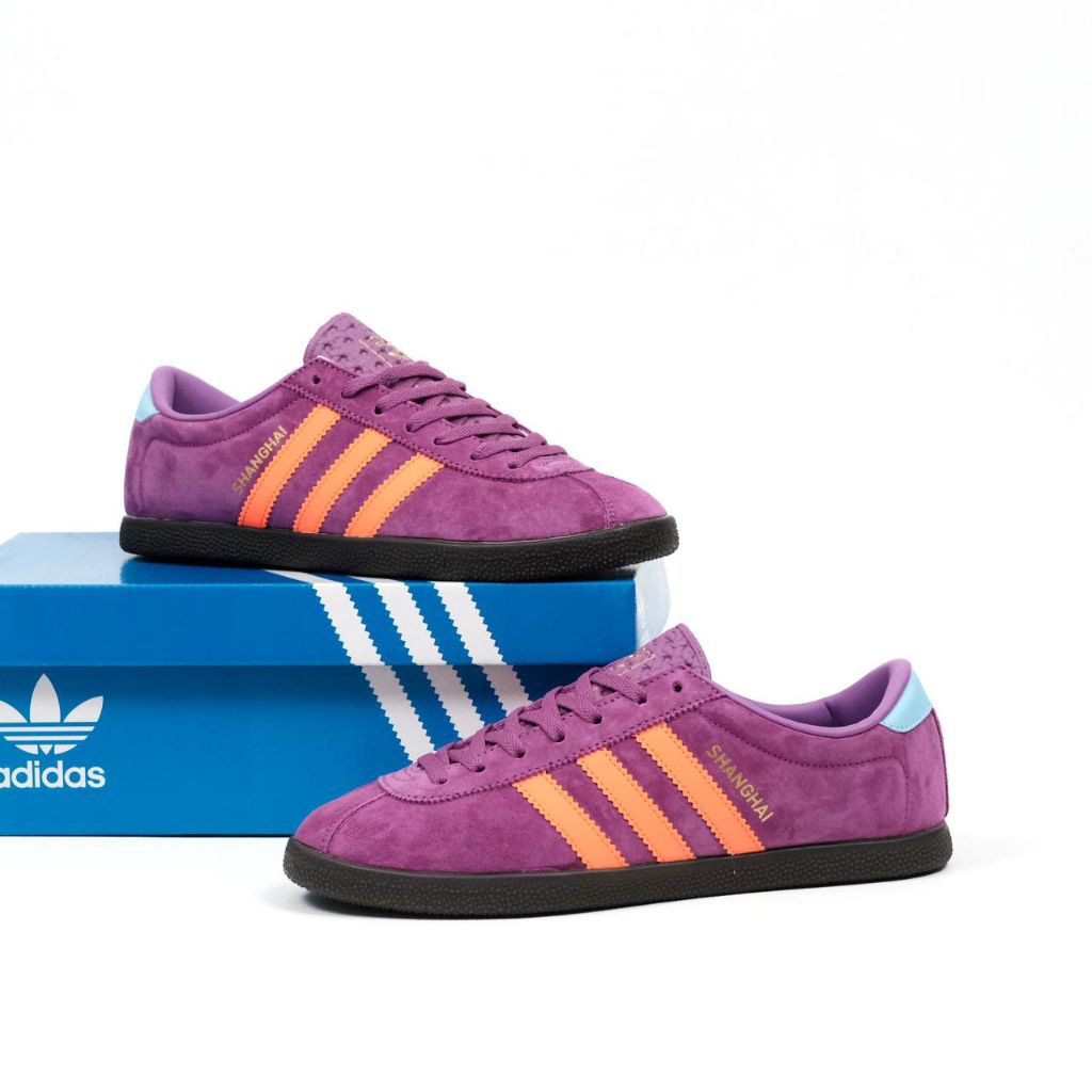 Sepatu Casual Sneakers Adidas Liverpool City Series Purple Brusht Blue Brusht Gum