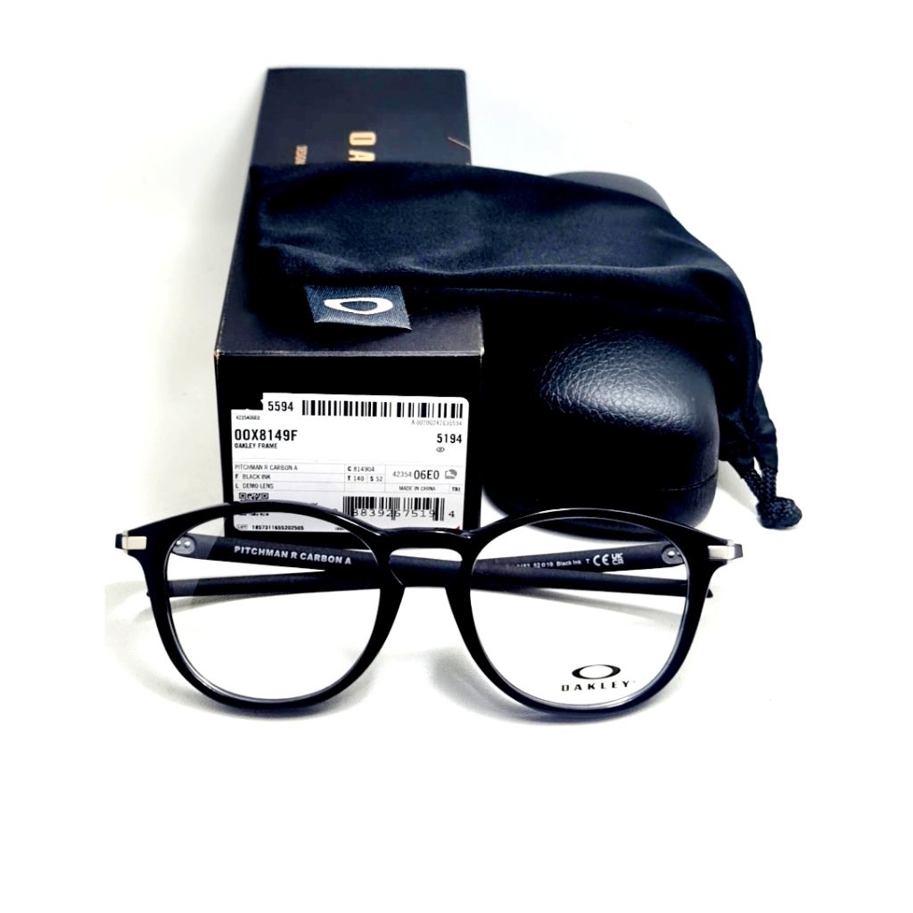 Frame Kacamata Oakley Pitchman R Carbon A original OX8149F 0452 52-19-140 Black Ink