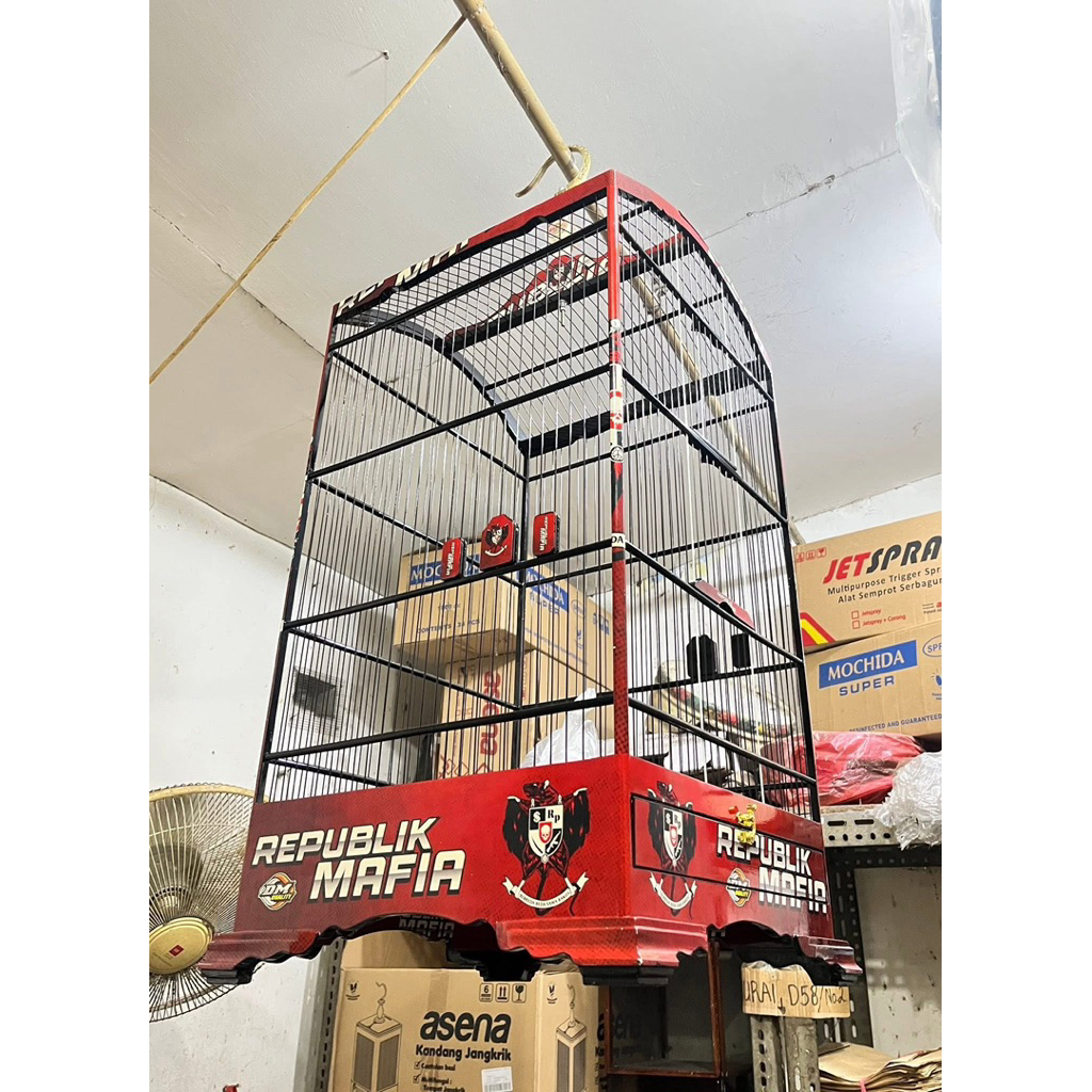 Sangkar burung waterdecal burung cendet alusan