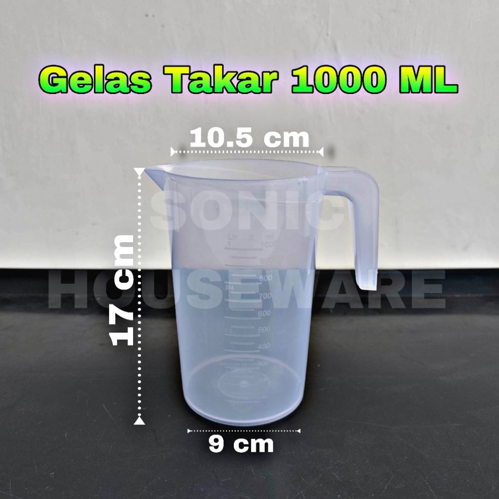 Gelas Takar Ukur Takaran Tekwan Cangkir Ukur Measuring Cup 500 ML Foodgrade Plastik