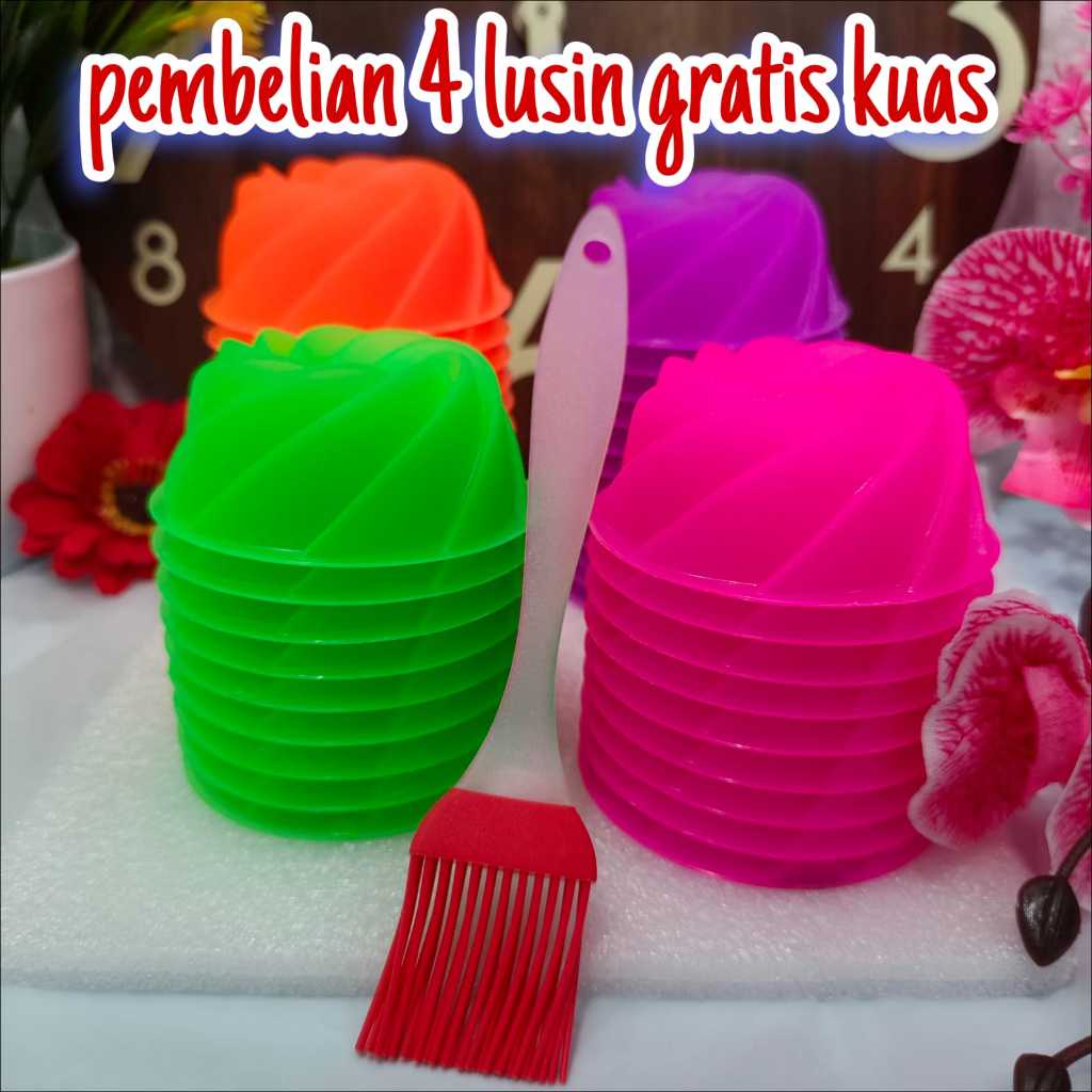 Diskon.. 48 Pcs Cetakan Kue Ager Agar Twister Belimbing Bintang Talam Teratai Jasmine Bintang Spiral