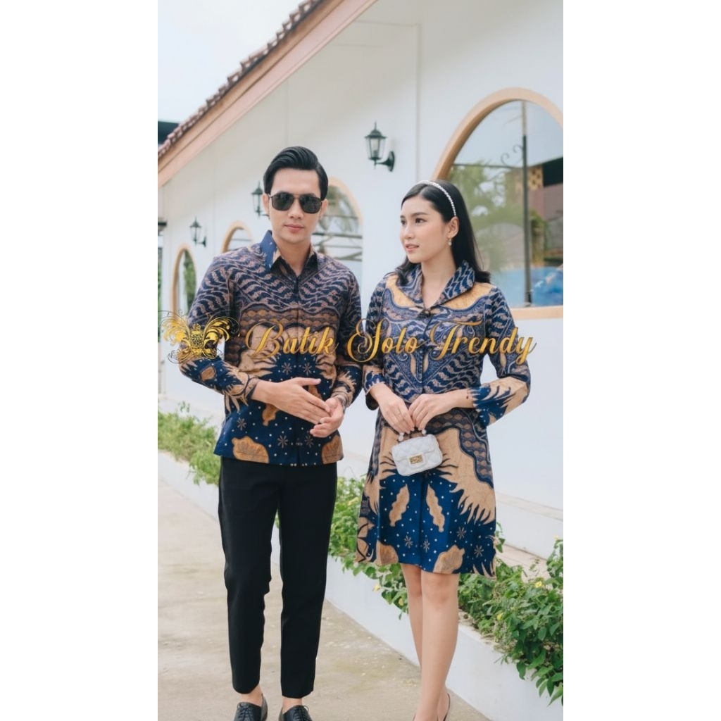 Batik Solo Trendy - Batik Couple Mahadewi Dengan Bahan Katun Premium Dan Sudah Lapis Furing