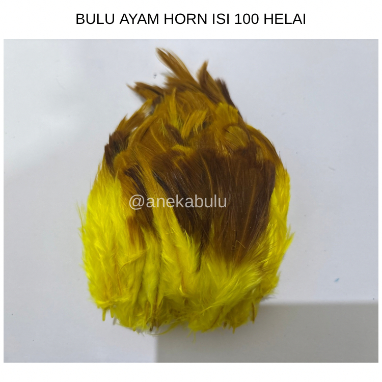 Bulu ayam HORN BIJIAN isi 100 helai untuk Aksesoris Mahkota Hiasan Kepala Adat Dayak Papua