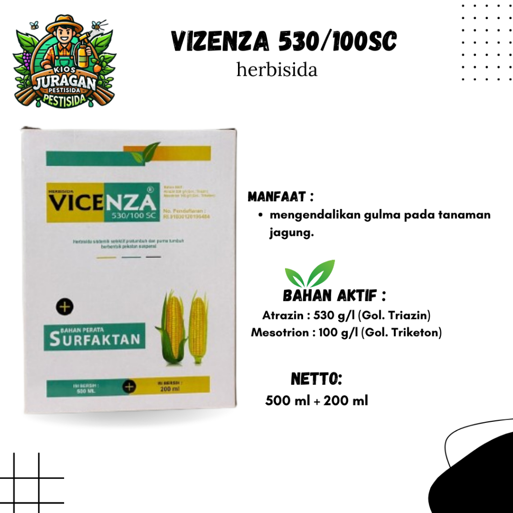 VICENZA 530/100SC 500ML HERBISIDA SELEKTIF JAGUNG