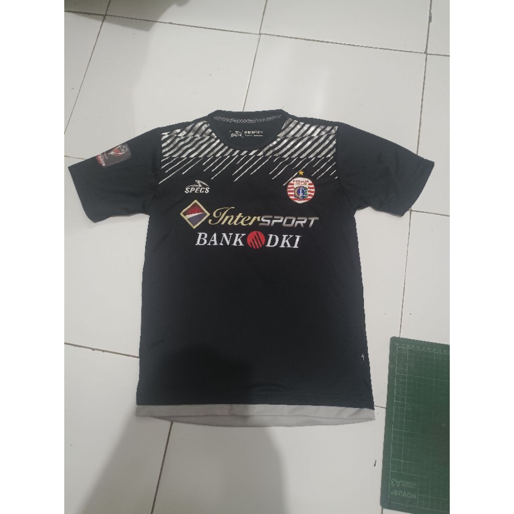 Jersey Persija Specs Original Black Piala presiden 2018 NNS / Nameset Marco Simic Size S