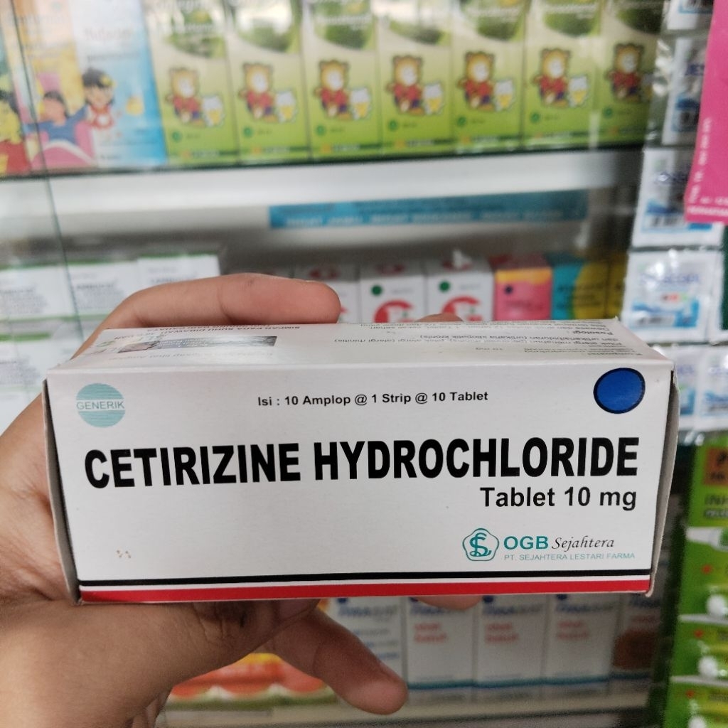 Cetirizine 10mg Tablet Box 100Tablet - Obat Gatal dan Alergi