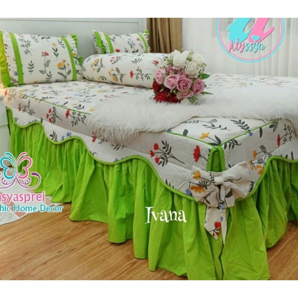 Sprei rumbai susun 180x200 tinggi 30 cm
