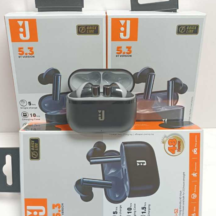 HANDSFREE BLUETOOTH 5.3 SUPER BASS - EARPHONE TWS J PM-52 WIRELESS