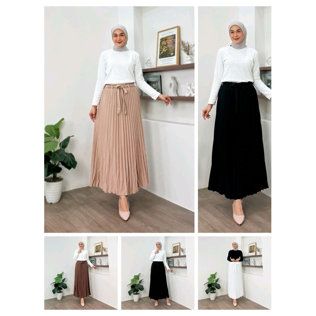 rok plisket lebar payung - rok plisket lebar payung jumbo - rok plisket - rok lebar - rok lebar payu